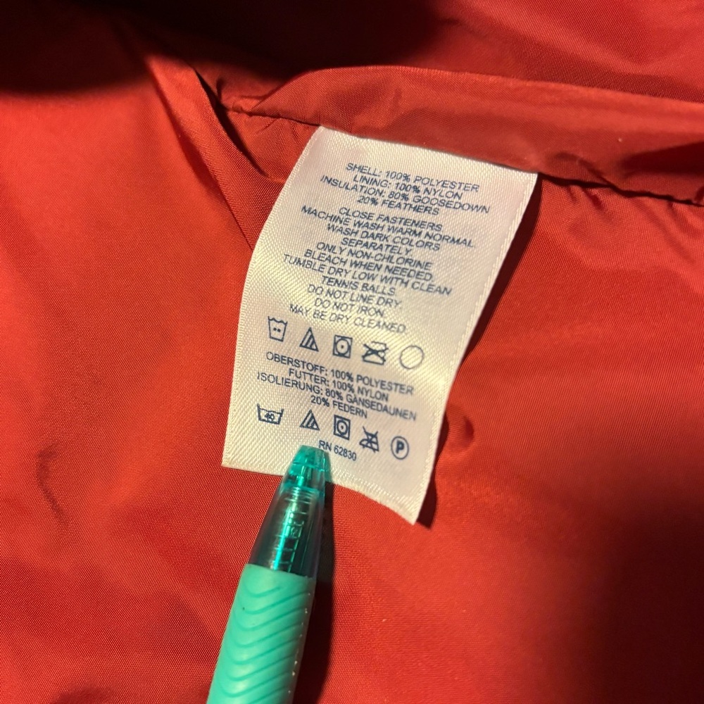 Lands' End Red Puffer Jacket - Picture 5 of 11